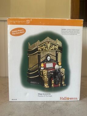 Dept 56 Halloween Village Phantom of The Organ Lights & Sound Tested Works 53126